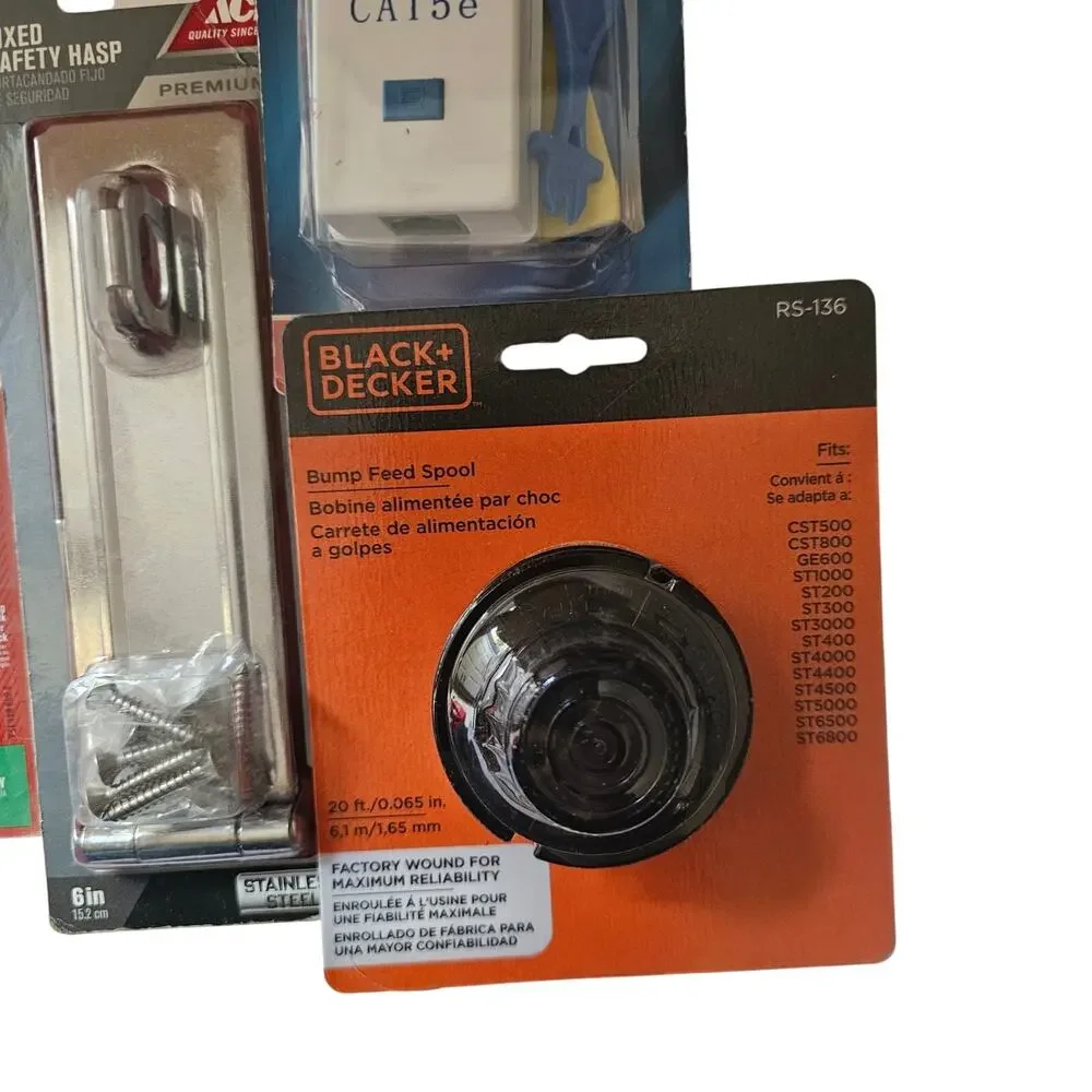 Mixed Lot of Hardware and Electronics: Black+Decker, Monster, Ace
